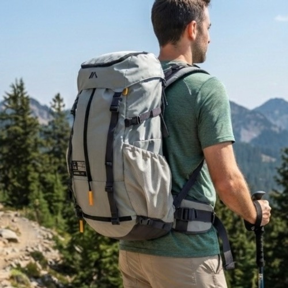 Quest Expedition 45L Hiking Backpack Heavy Duty Trail Pack Internal Frame